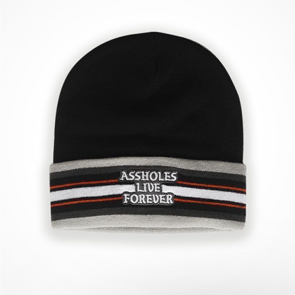 Assholes live forever beanie OS (6024A) NEW